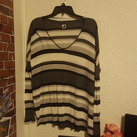 Striped long sleeve top - Picture 1 of 3